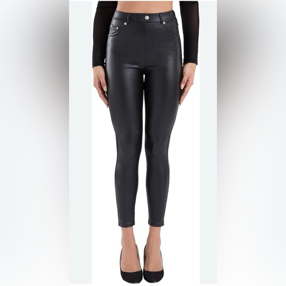 Black Faux Leather Leggings - Picture 6 of 9